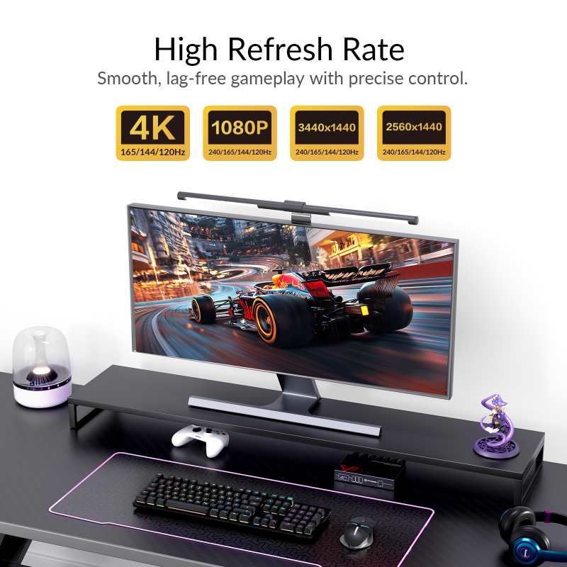 Zero-Latency 8K HDMI KVM-Extender Set, HDMI 2.1 & HDCP 2.3, 4x USB 2.0, 100m, AV Access 8KEX100-KVM